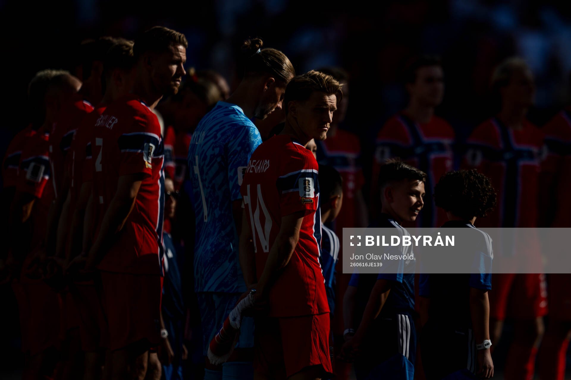 Kristoffer Ajer, goalkeeper Ørjan Nyland and Martin