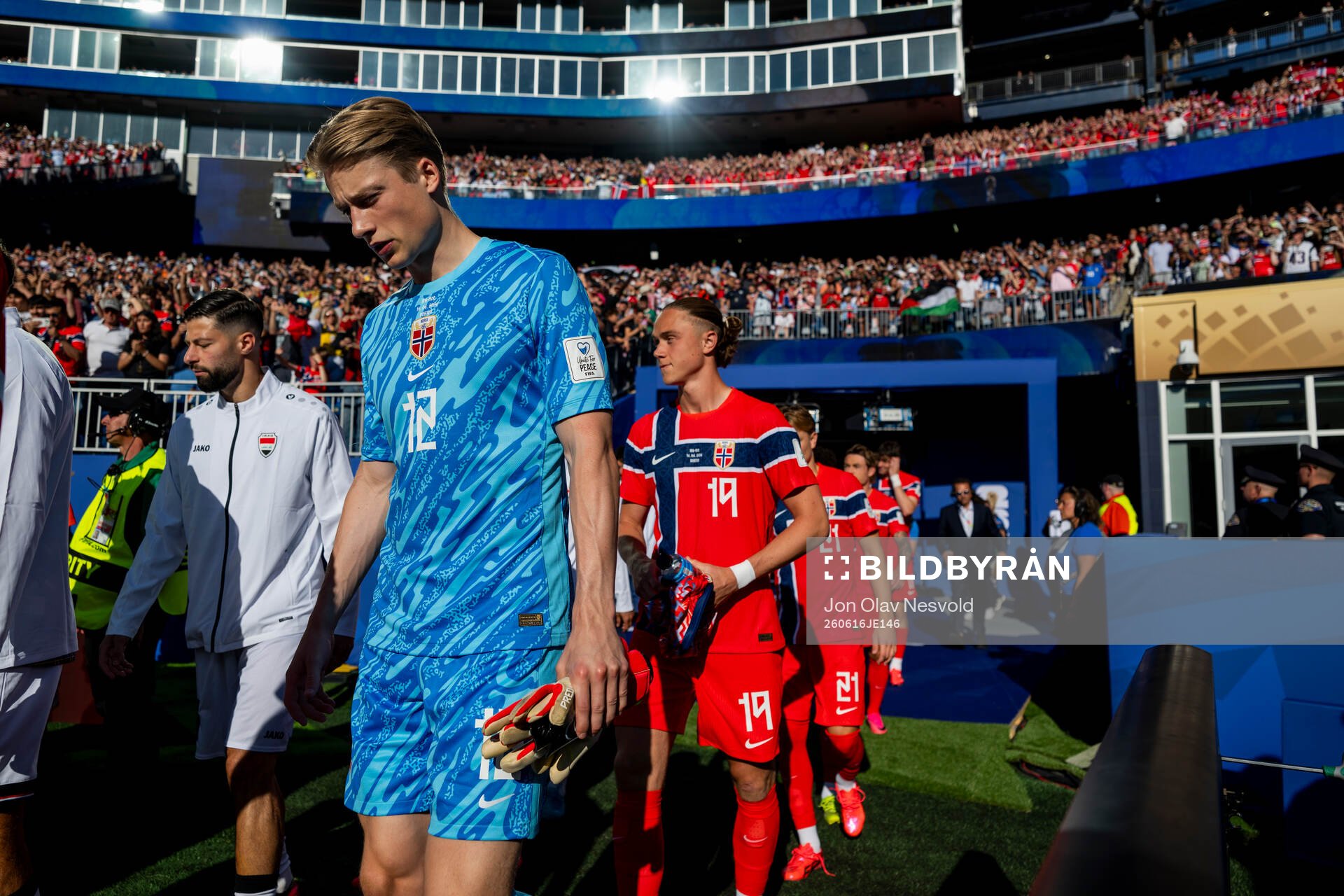 Goalkeeper Sander Tangvik of Norway