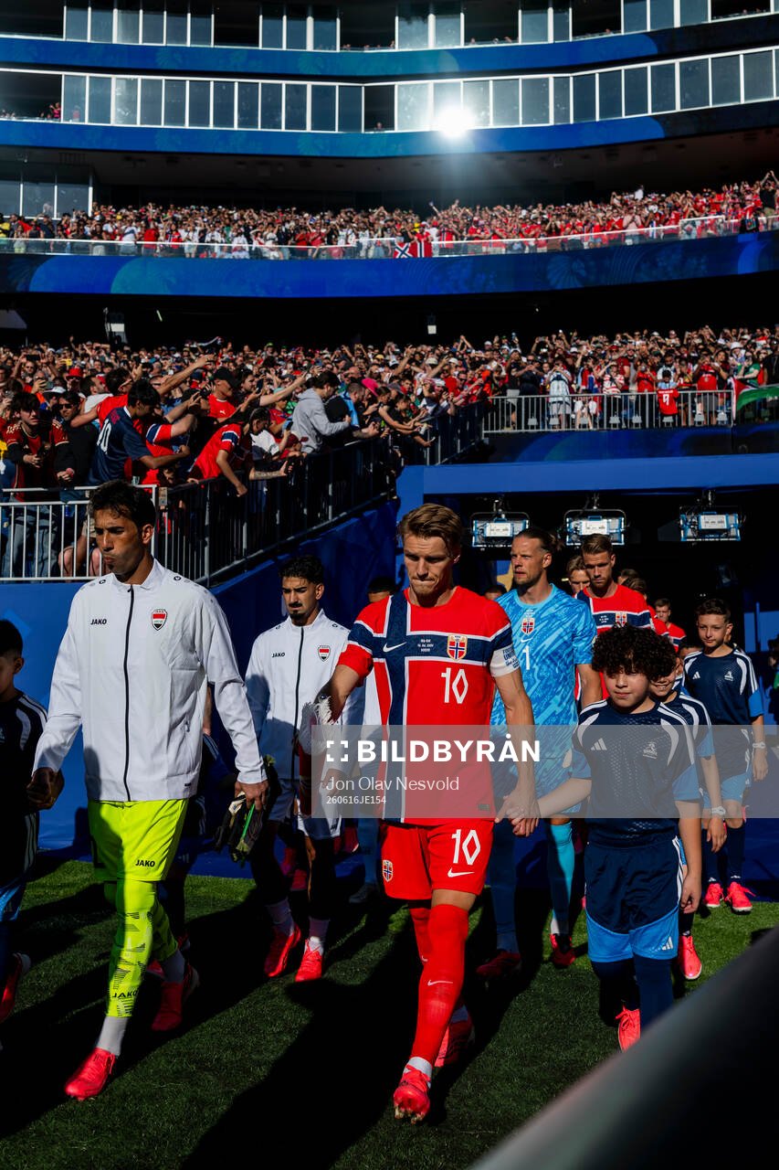Martin Ødegaard of Norway enters the pitch