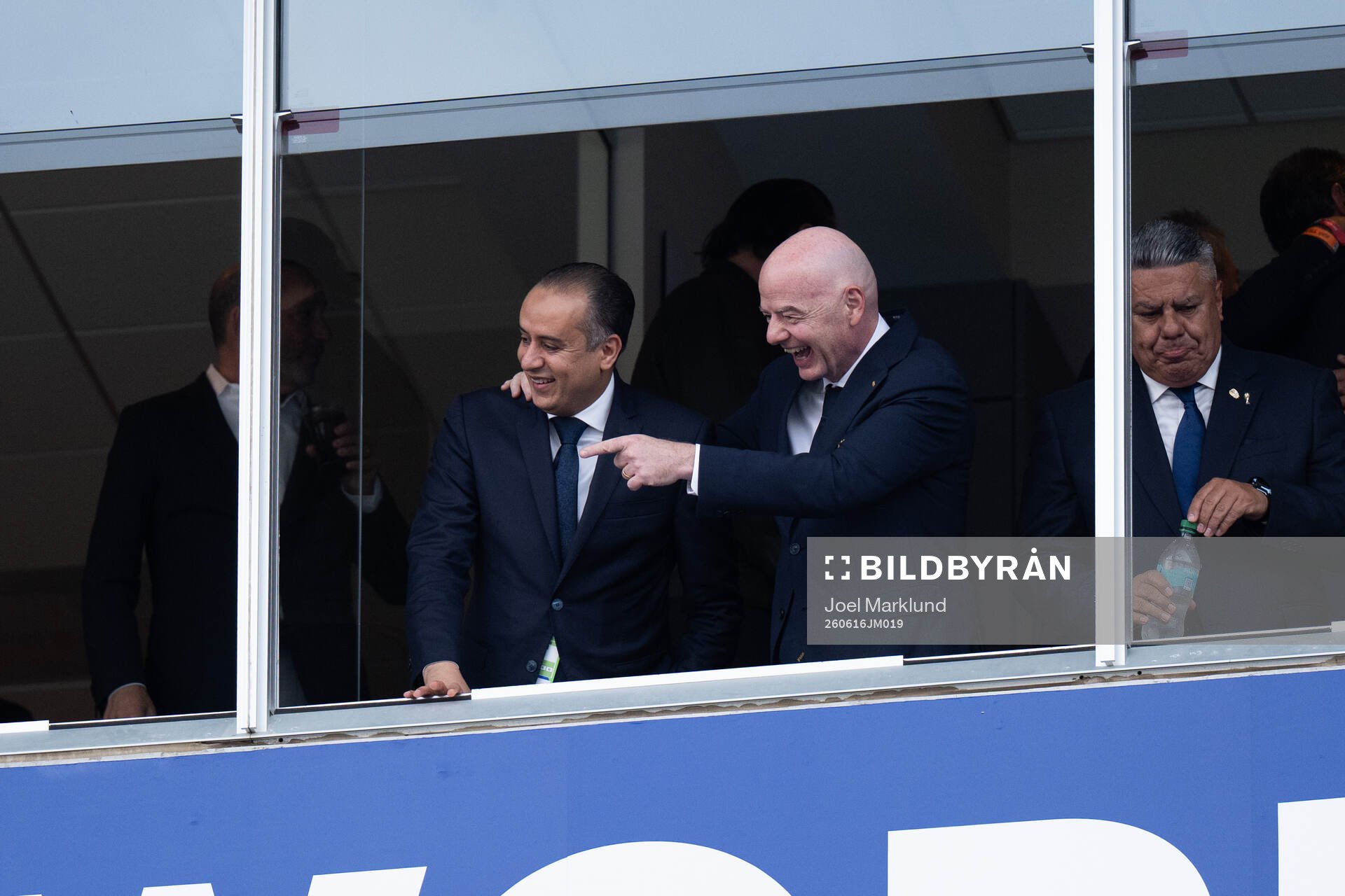 FIFA president Gianni Infantino in the stands