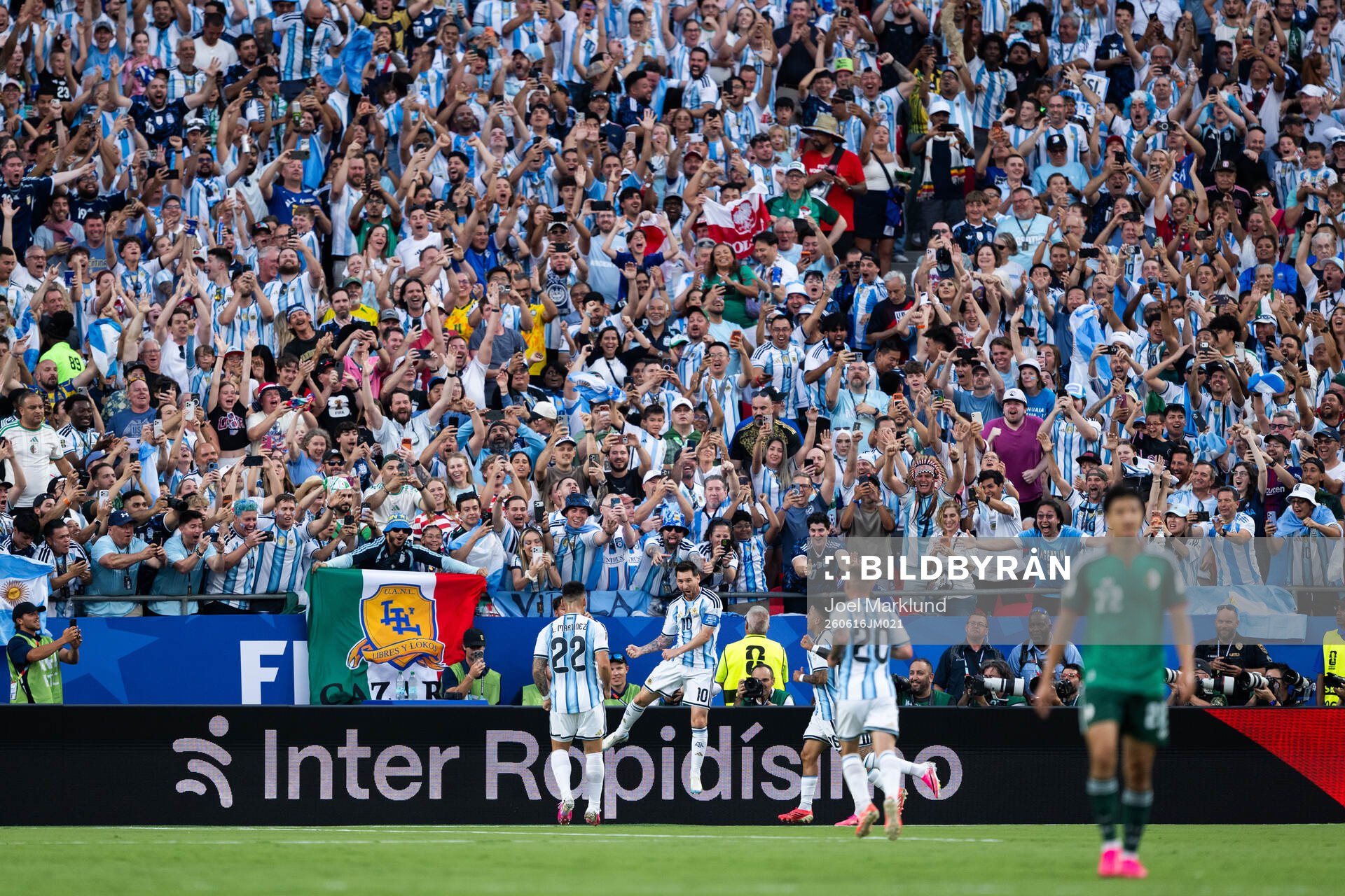 Lionel Messi of Argentina celebrates