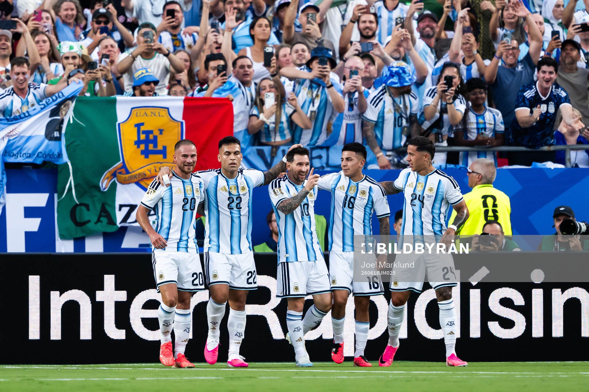 Alexis Mac Allister, Lautaro Martinez, Lionel Messi, Thiago