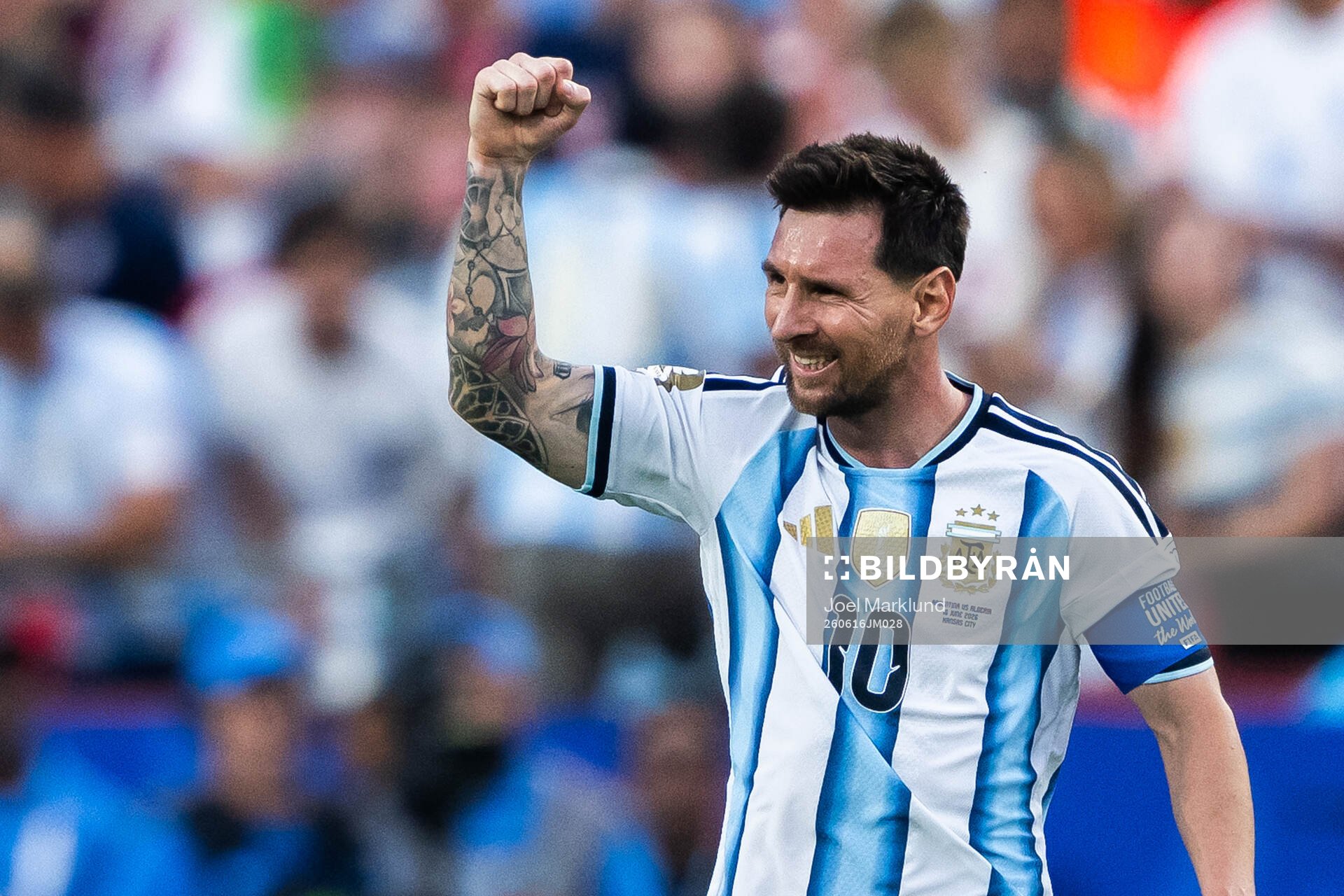 Lionel Messi of Argentina celebrates