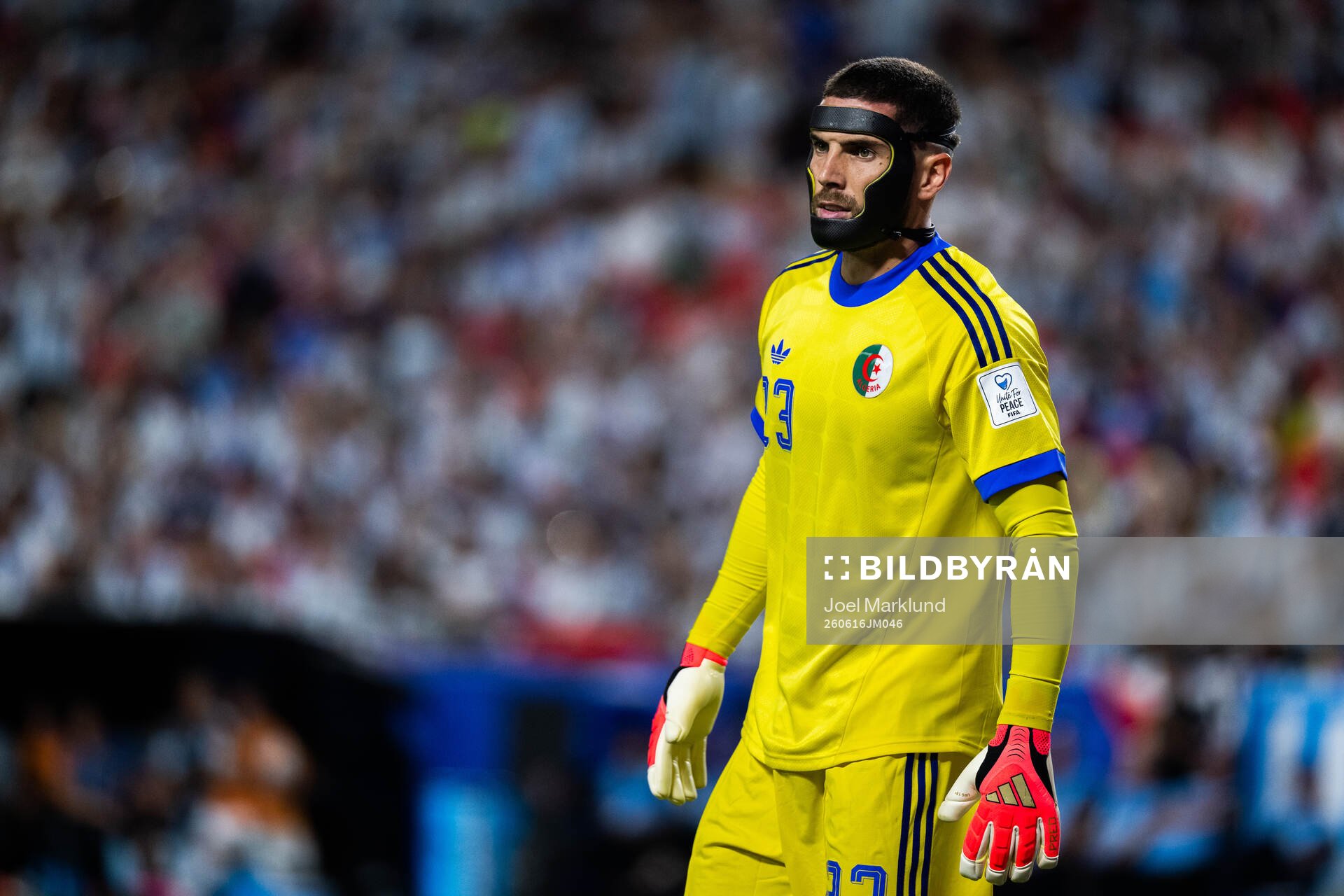 Goalkeeper Luca Zidane of Algeria