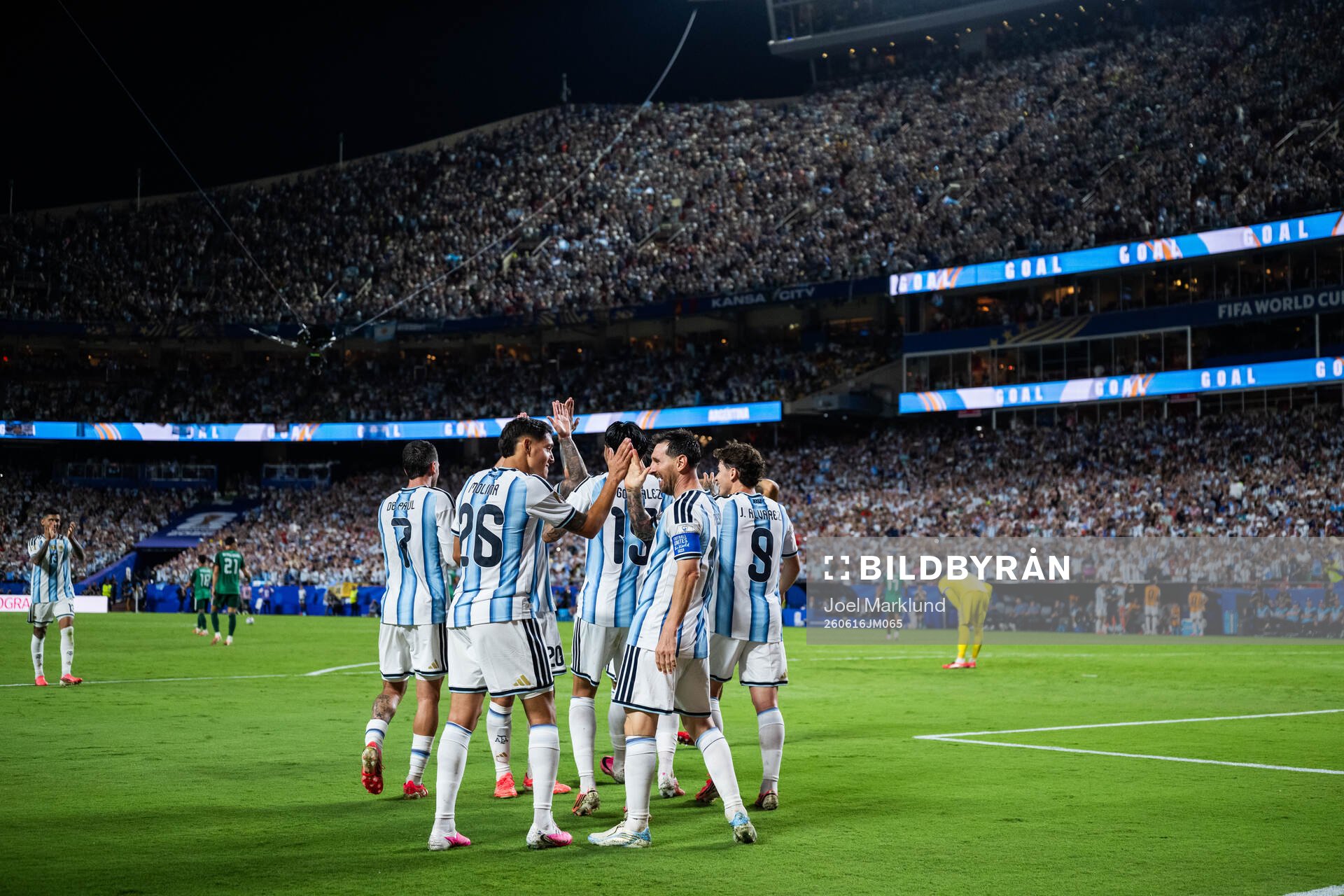 Rodrigo De Paul, Nahuel Molina, Nicolas Otamendi, Lionel