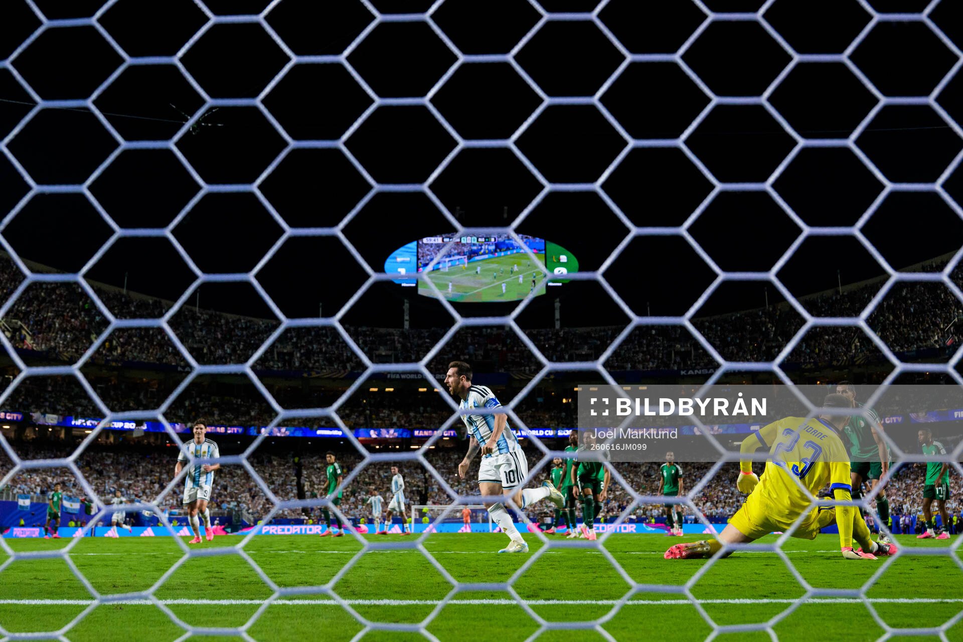 Lionel Messi of Argentina celebrates