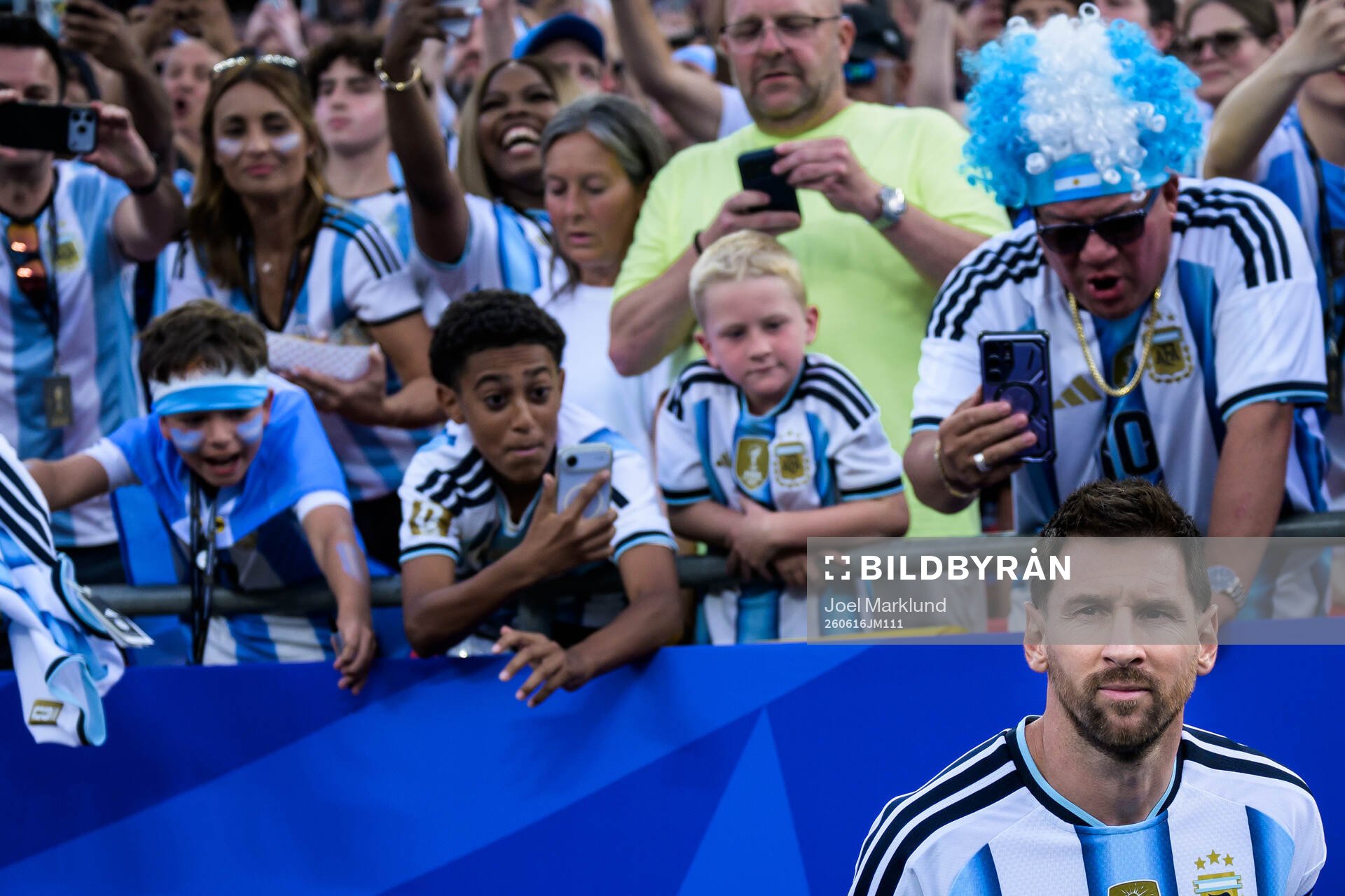 Lionel Messi of Argentina enters the pitch for the