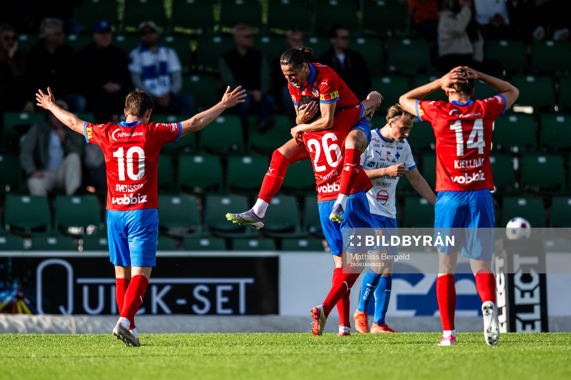 Helsingborgs Max Svensson, Loret Sadiku, Ervin Gigovic och