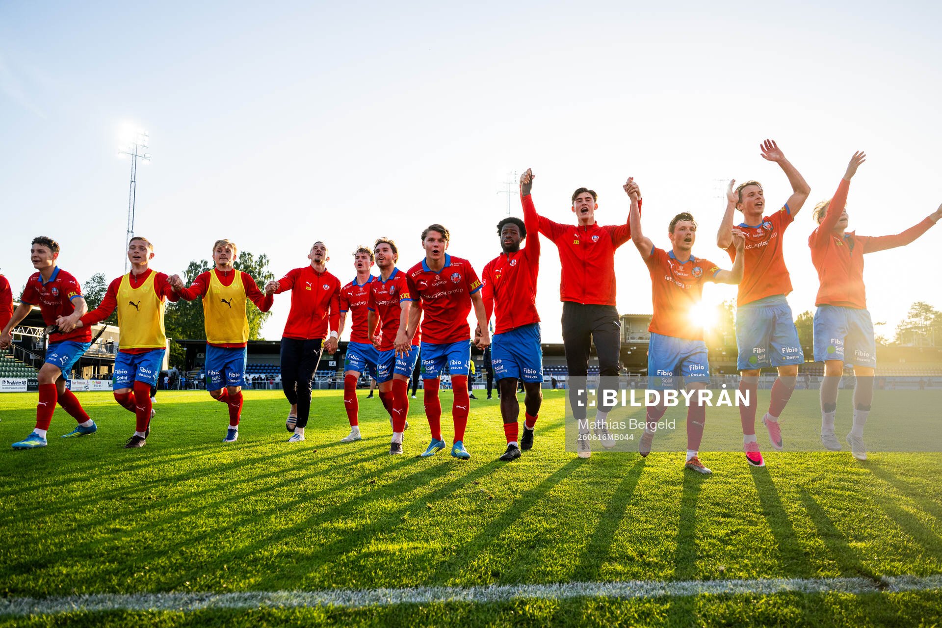 Helsingborgs spelare jublar