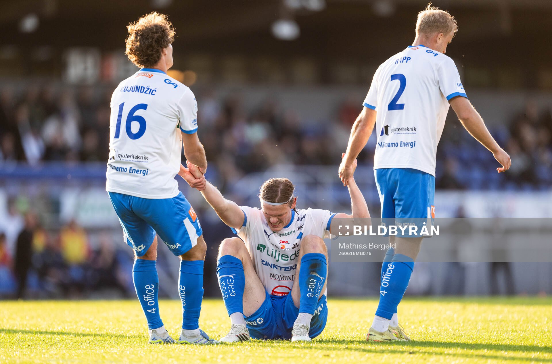 IFK Värnamos Antonio Kujundzic, Hugo Andersson och Johan