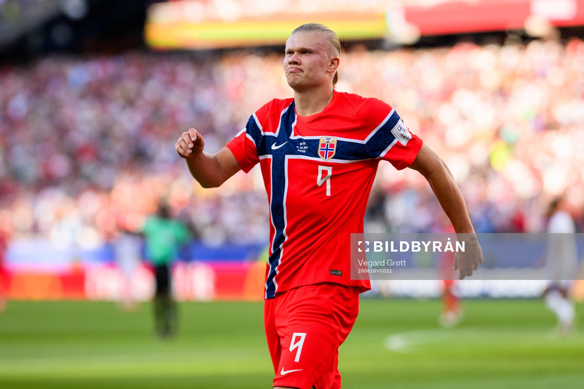Erling Braut Haaland of Norway celebrates