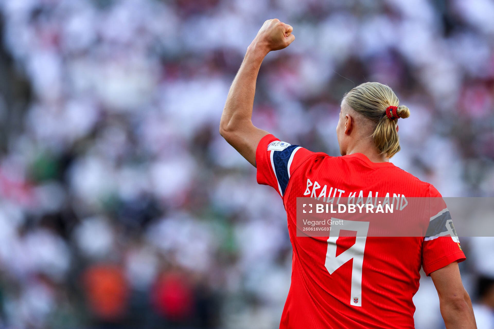 Erling Braut Haaland of Norway celebrates