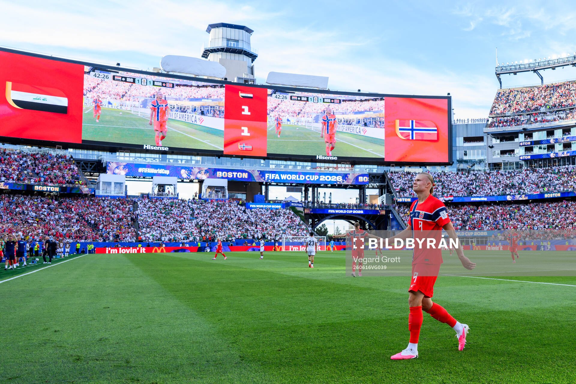 Erling Braut Haaland of Norway celebrates