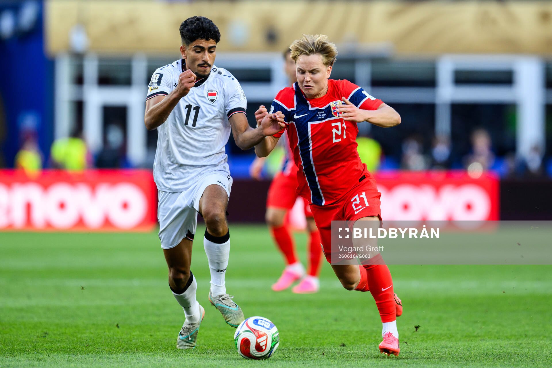 Ahmed Qasem of Iraq and Andreas Schjelderup of Norway