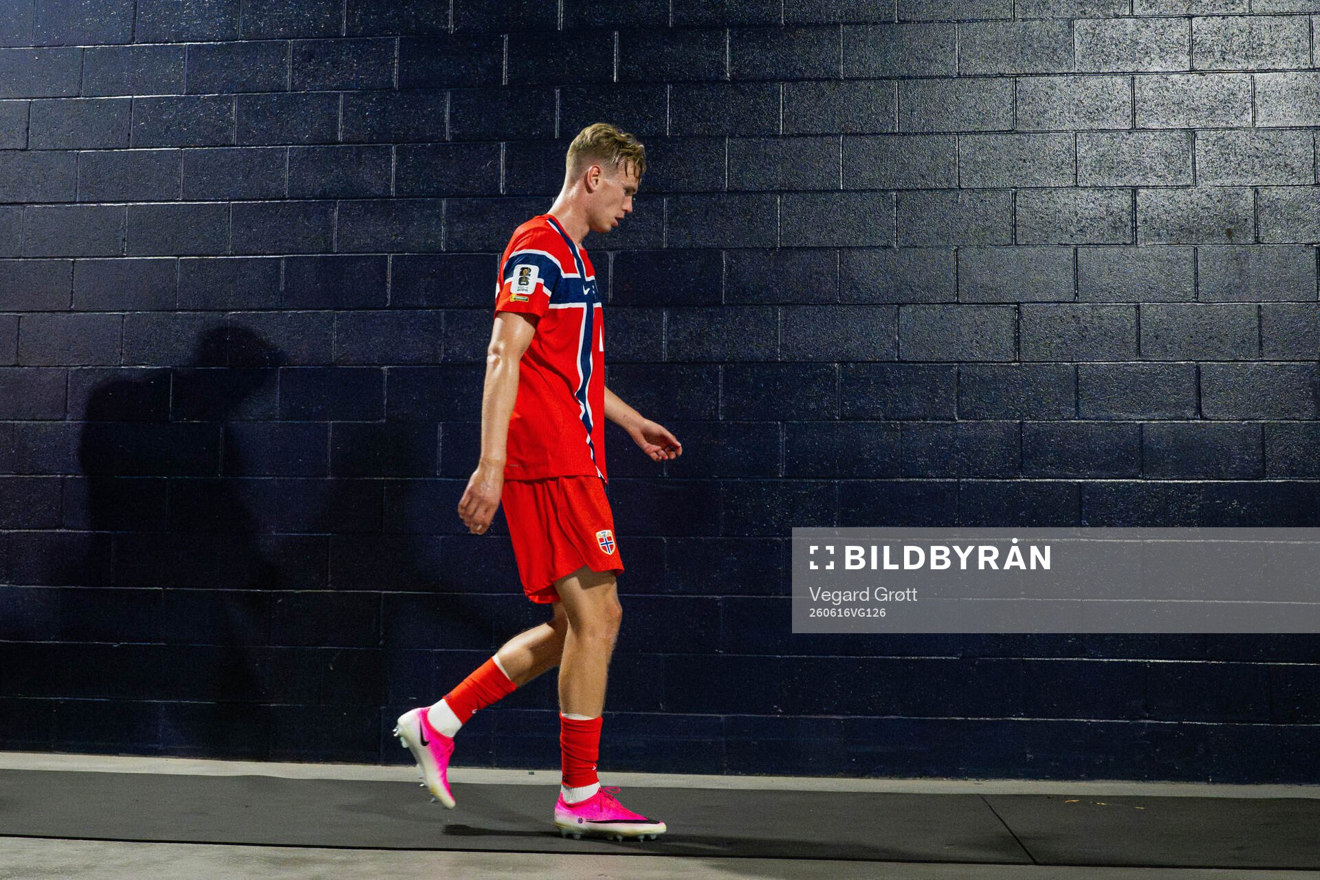 Torbjørn Lysaker Heggem of Norway at half-time
