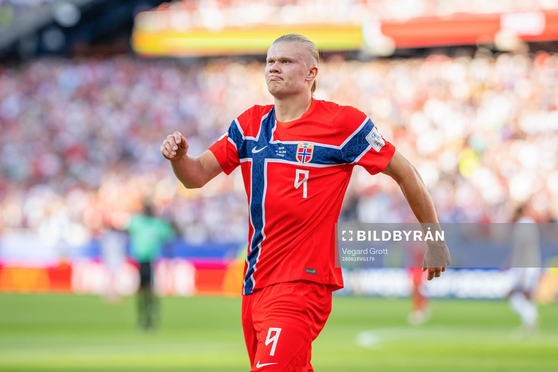 Erling Braut Haaland of Norway celebrates