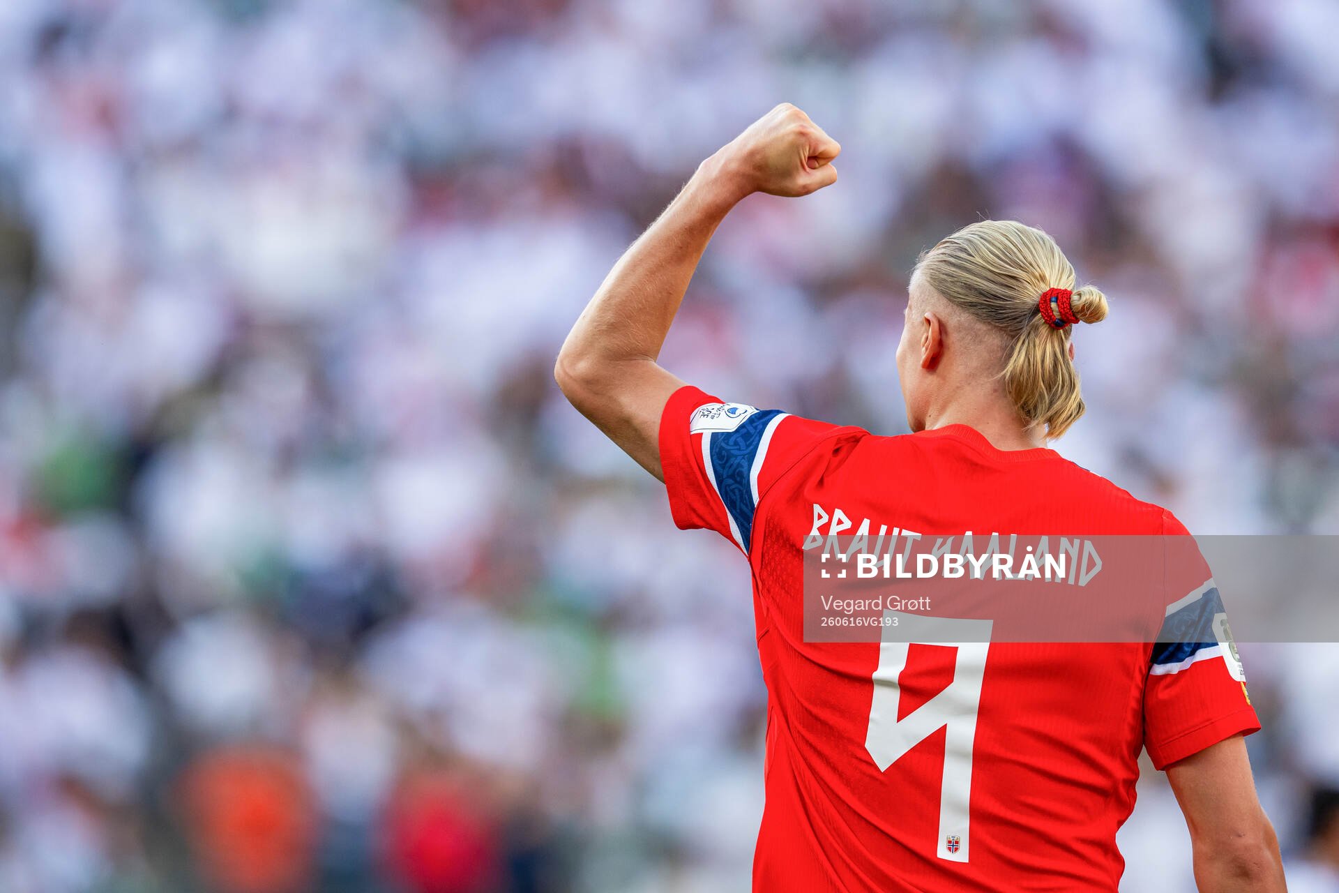 Erling Braut Haaland of Norway celebrates