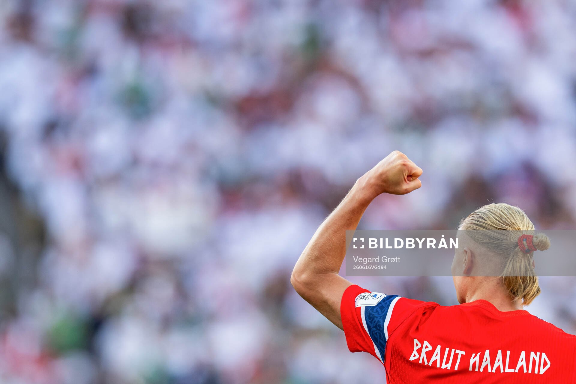 Erling Braut Haaland of Norway celebrates