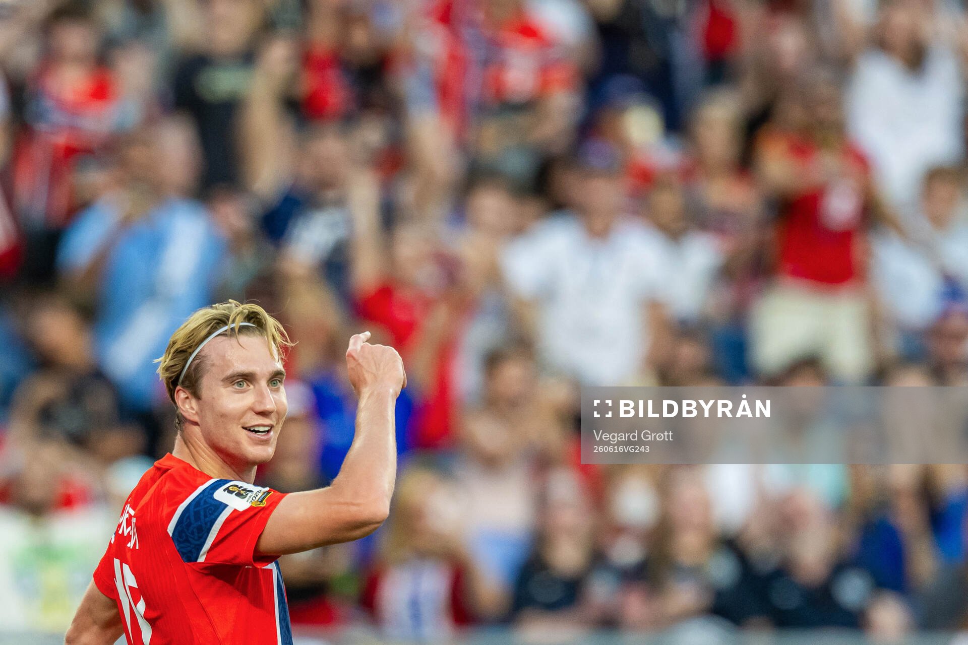 Kristian Thorstvedt of Norway celebrates