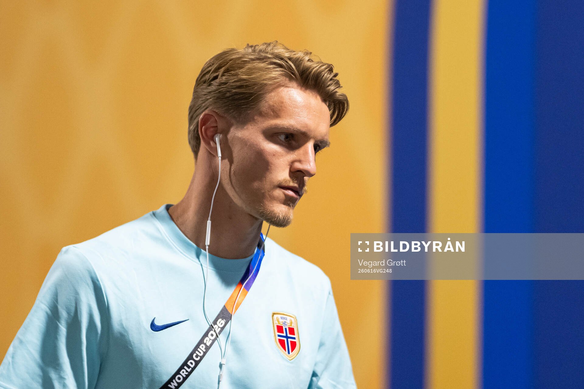 Martin Ødegaard of Norway arrives