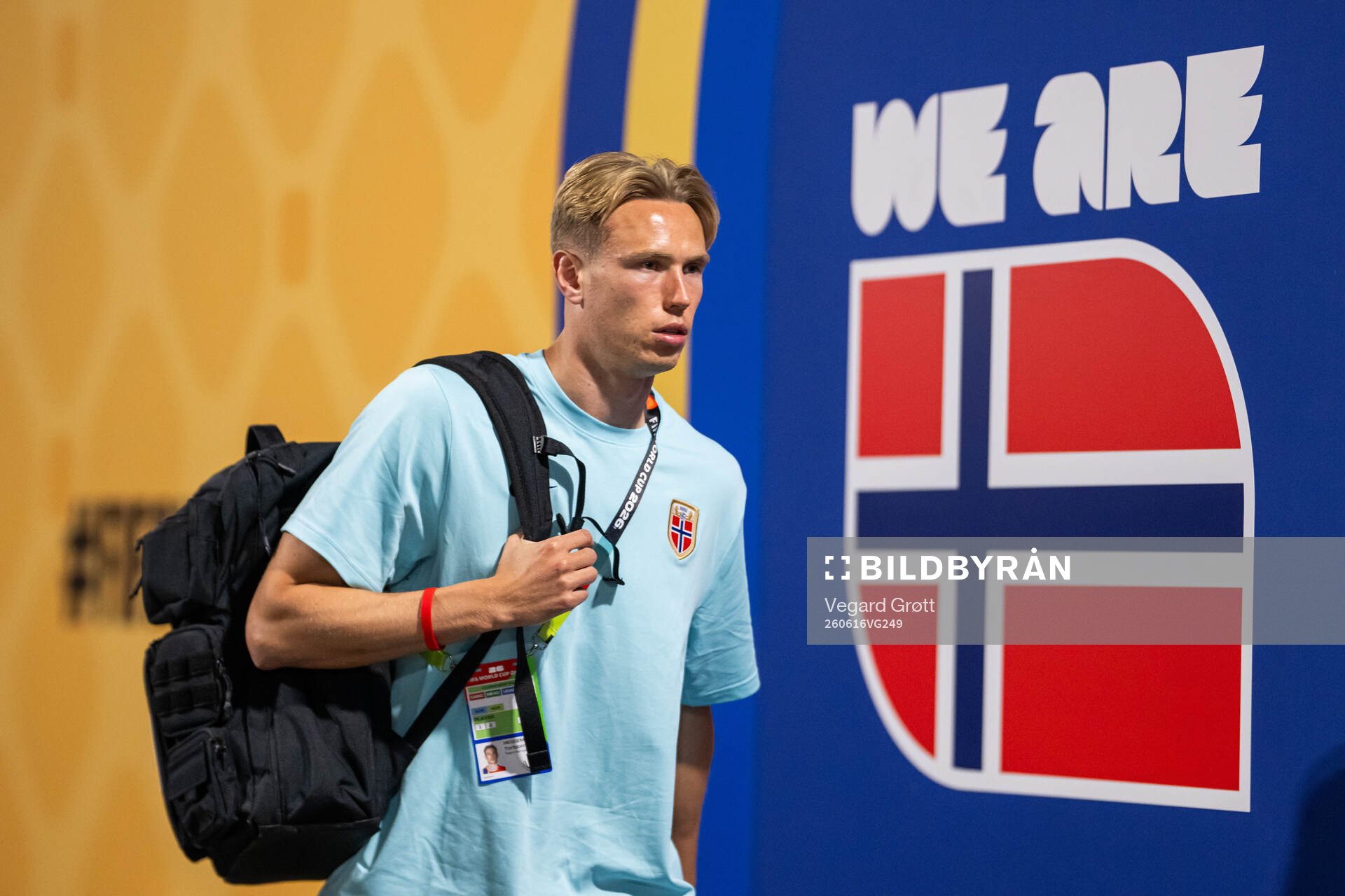 Torbjørn Lysaker Heggem of Norway arrives