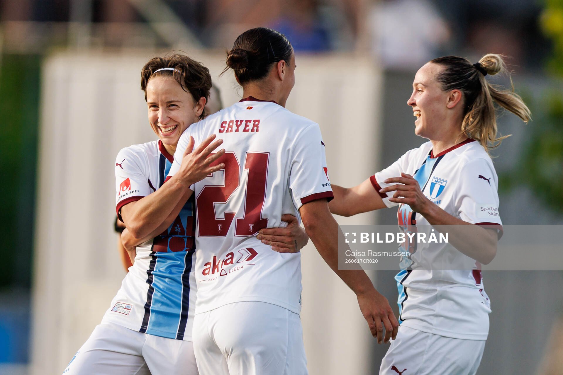 Malmö FFs Miljana Ivanovic jublar