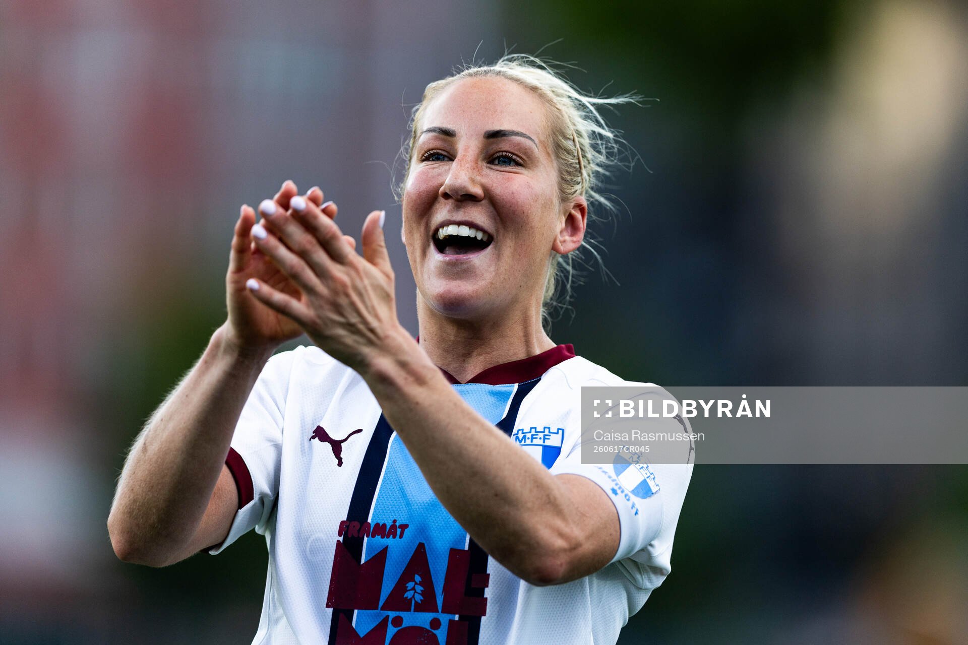 Malmö FFs Mia Persson jublar