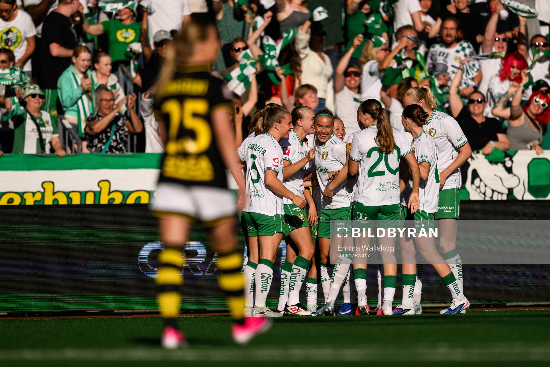 Hammarbys Stina Lennartsson jublar
