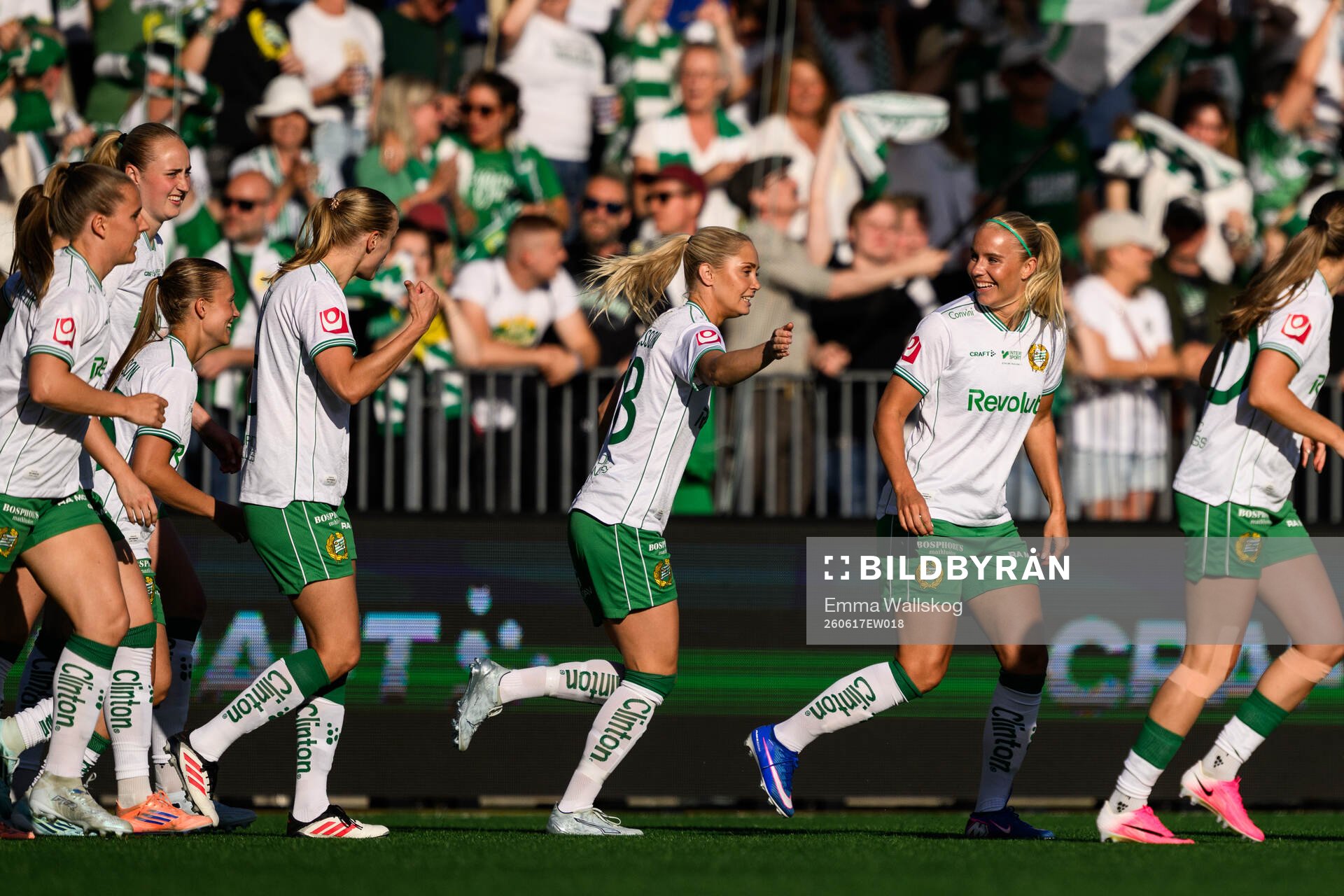 Hammarbys Stina Lennartsson jublar