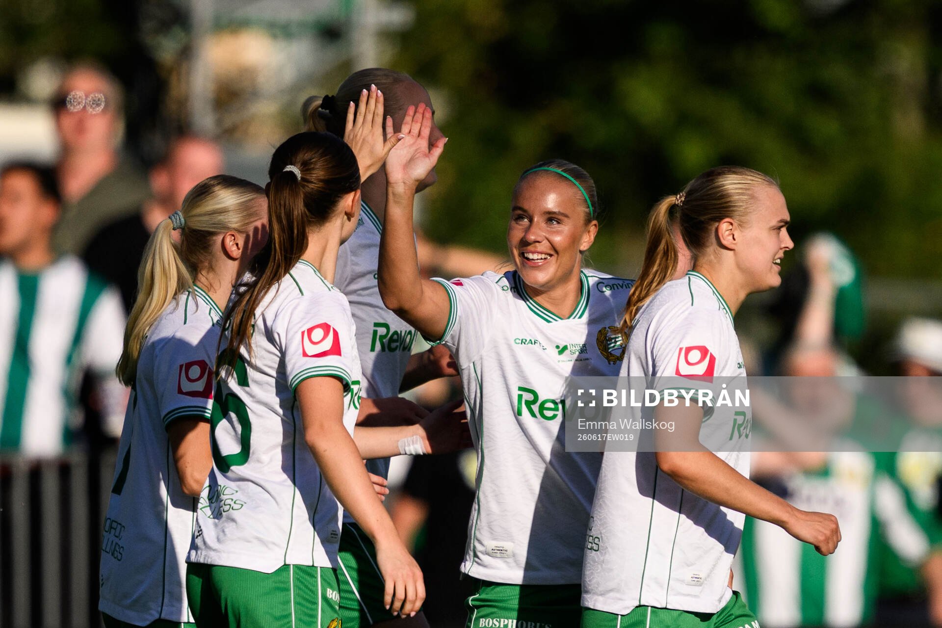 Hammarbys Stina Lennartsson jublar