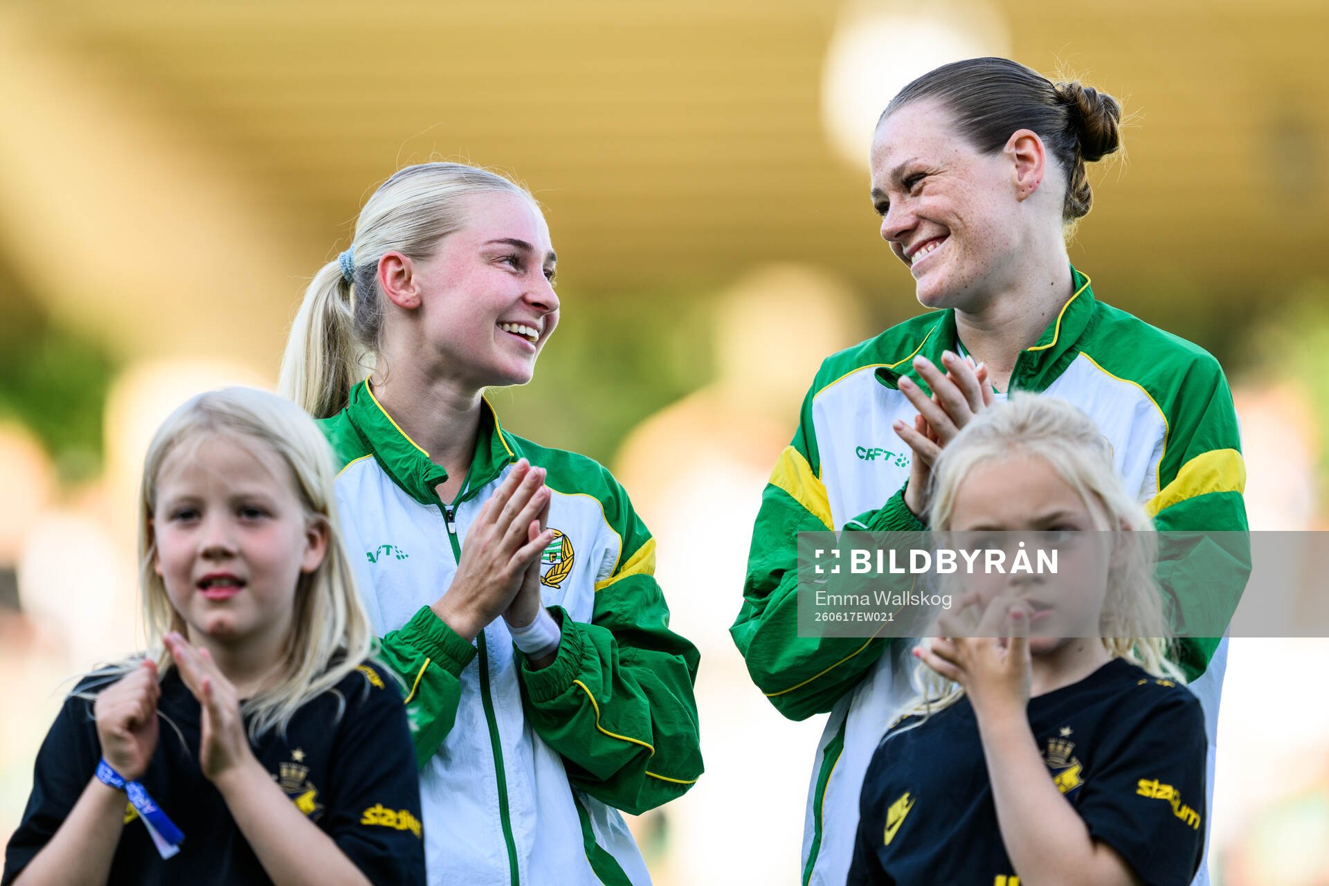 Hammarbys Emilie Joramo och Sofia Reidy