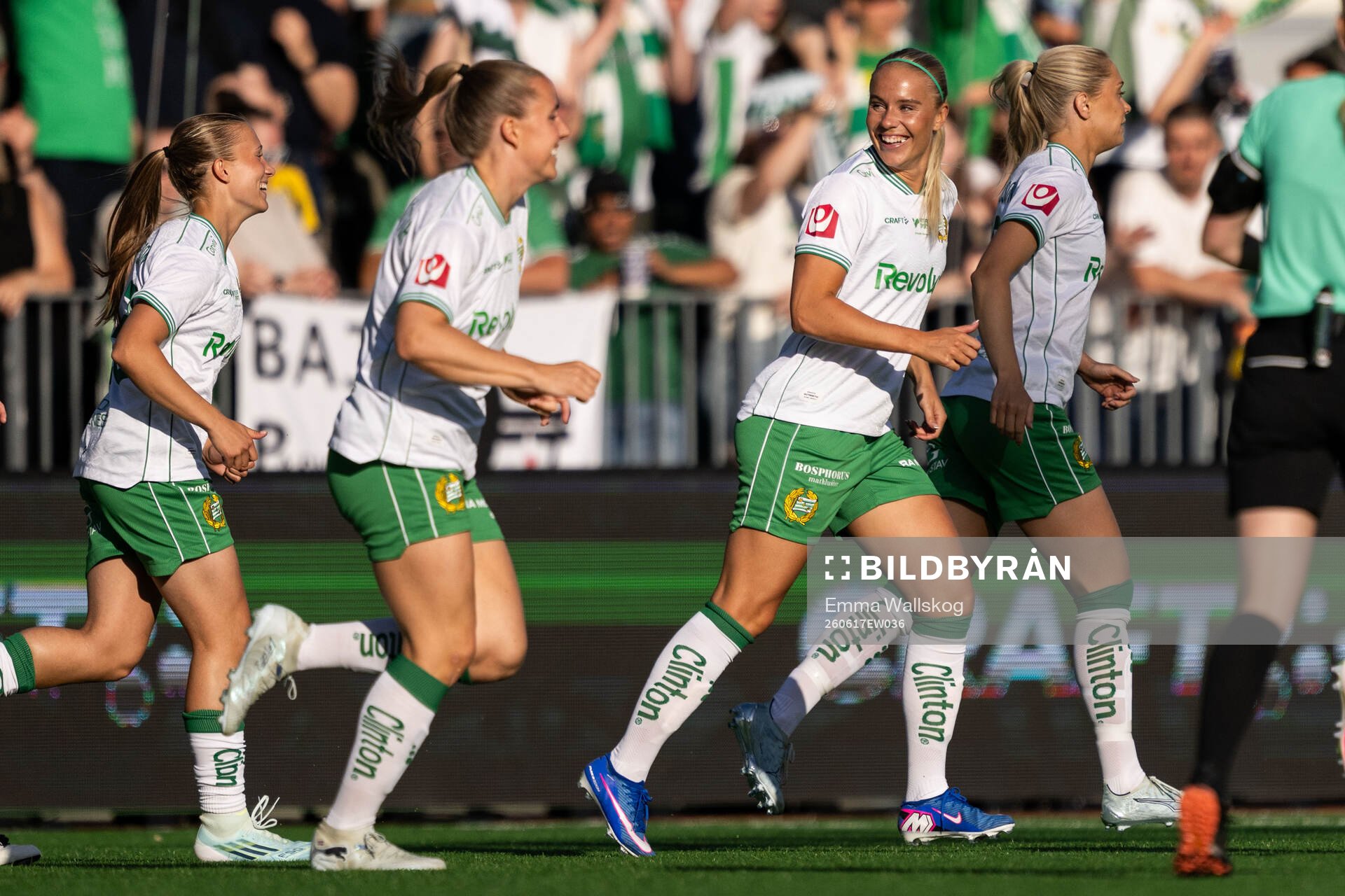 Hammarbys Stina Lennartsson jublar