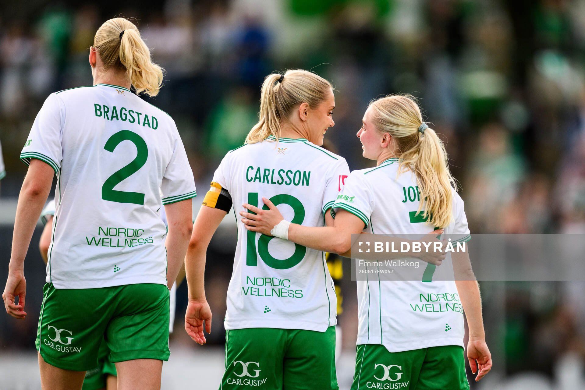 Hammarbys Alice Carlsson och Emilie Joramo jublar