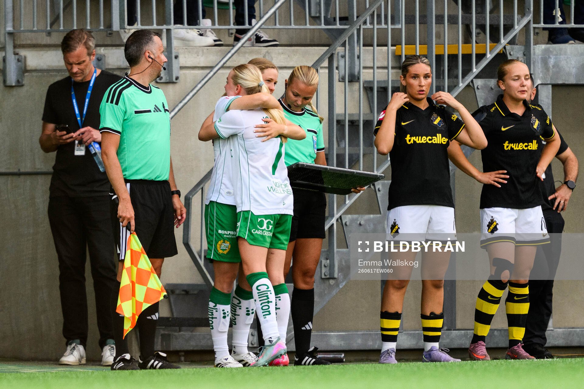 Hammarbys Hannah Sjödahl och Emilie Joramo