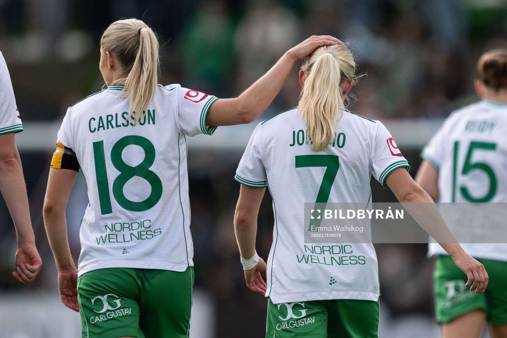 Hammarbys Alice Carlsson och Emilie Joramo jublar