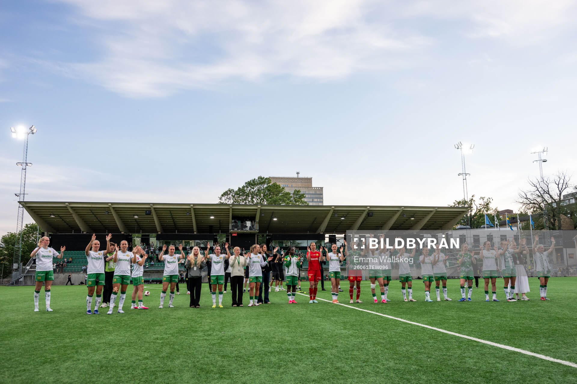 Hammarbys spelare jublar