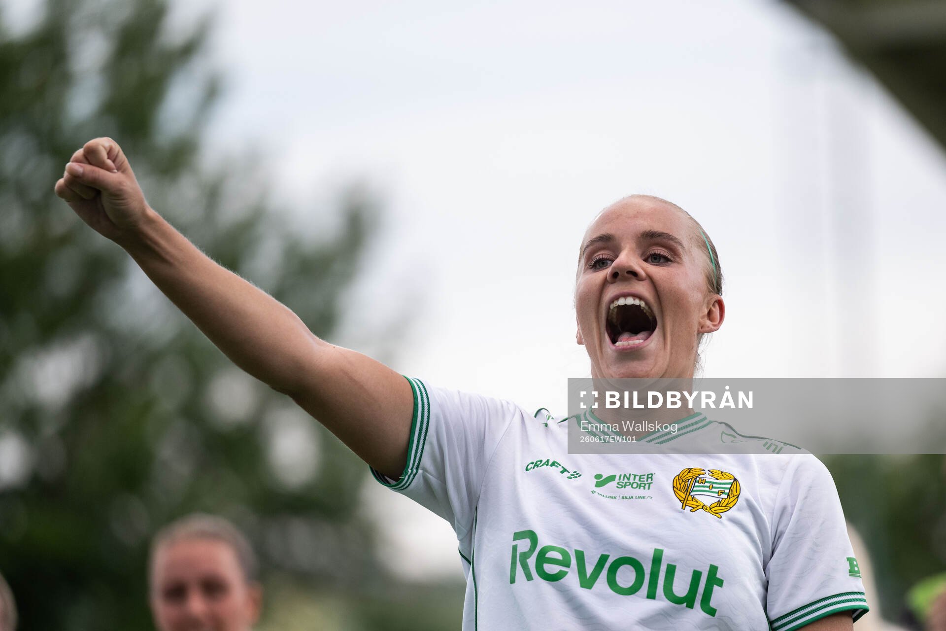 Hammarbys Stina Lennartsson jublar