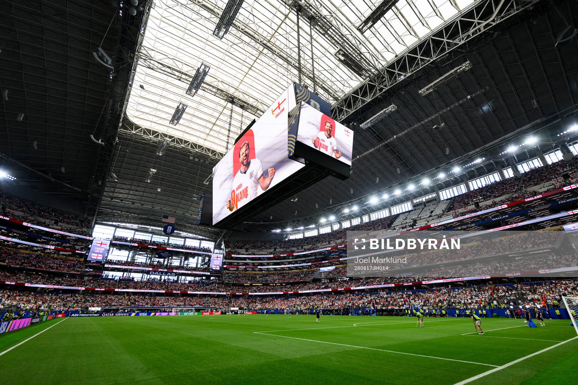 Picture of Harry Kane of England shown