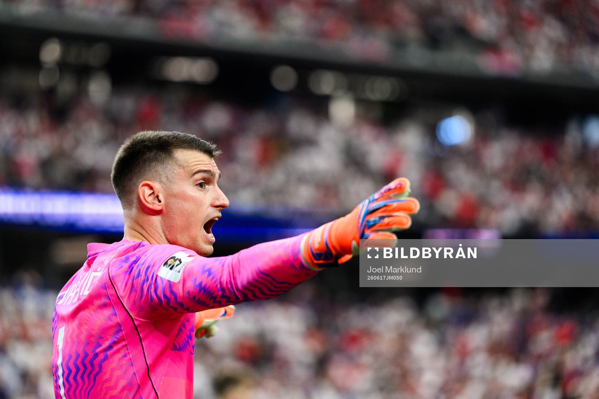 Goalkeeper Dominik Livakovic of Croatia