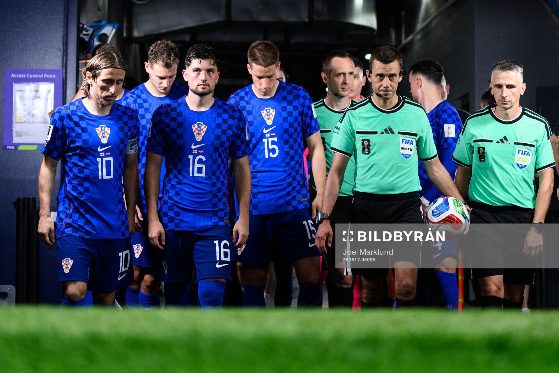 Luka Modric, Martin Baturina and Mario Pasalic of Croatia