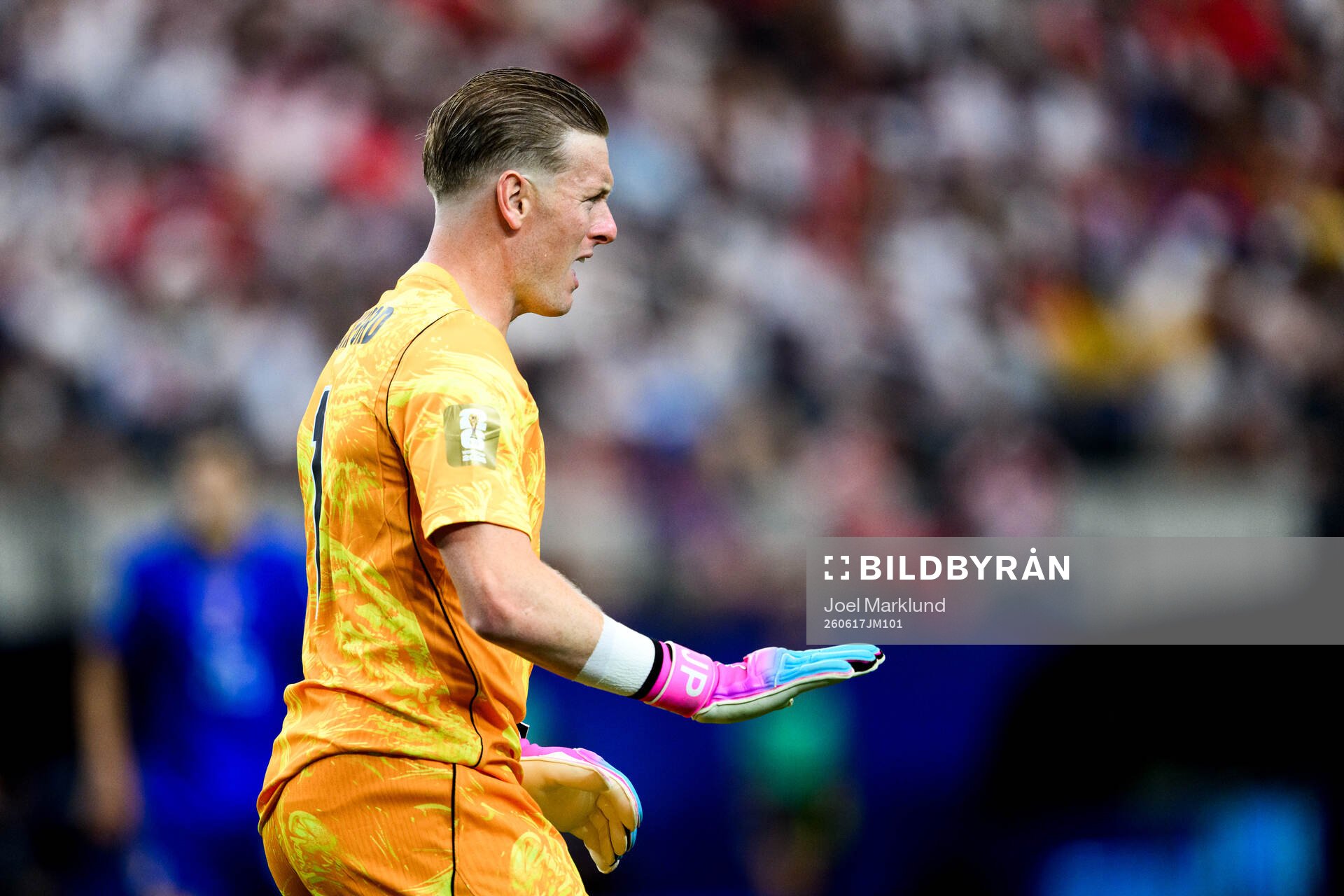 Goalkeeper Jordan Pickford of England