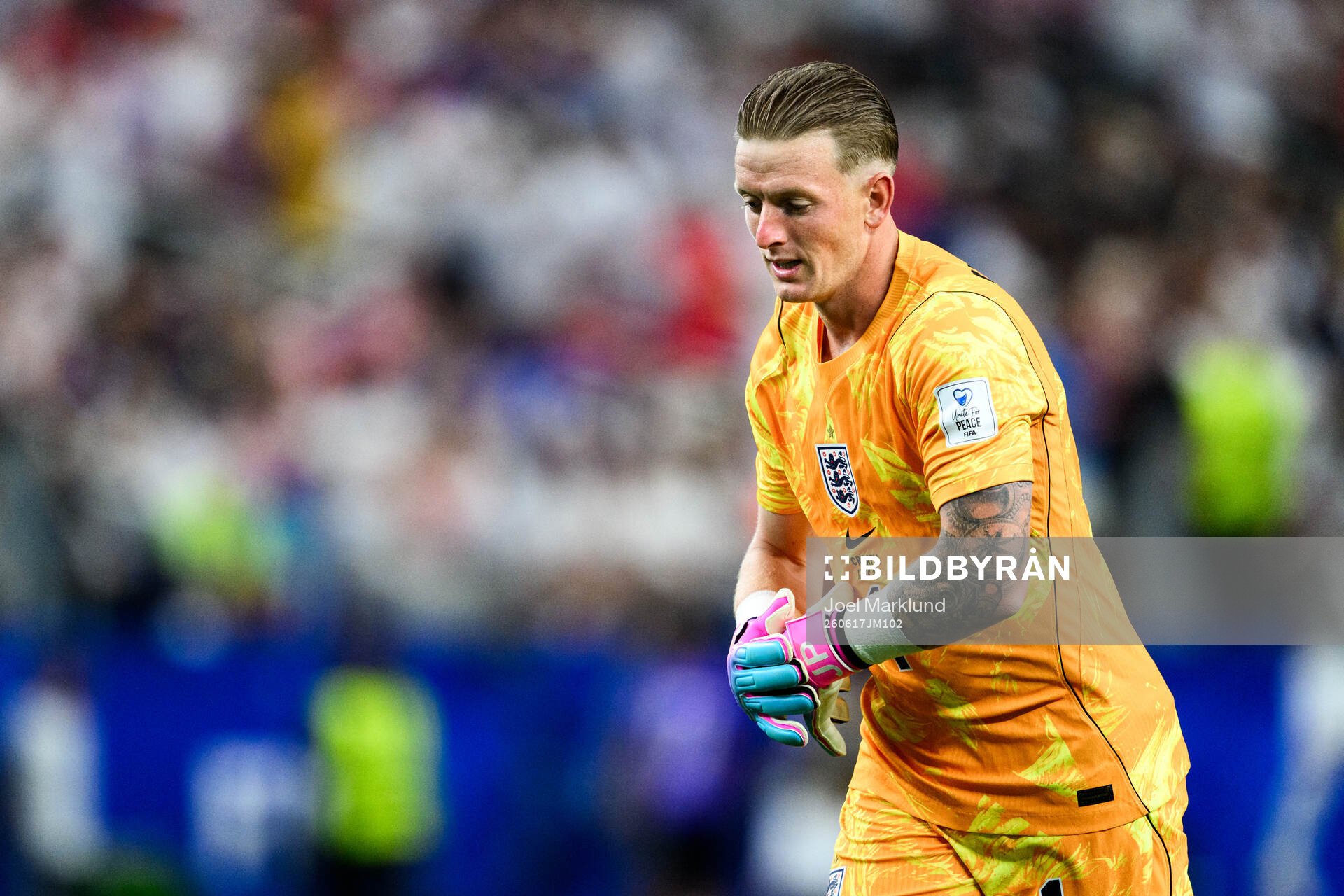 Goalkeeper Jordan Pickford of England