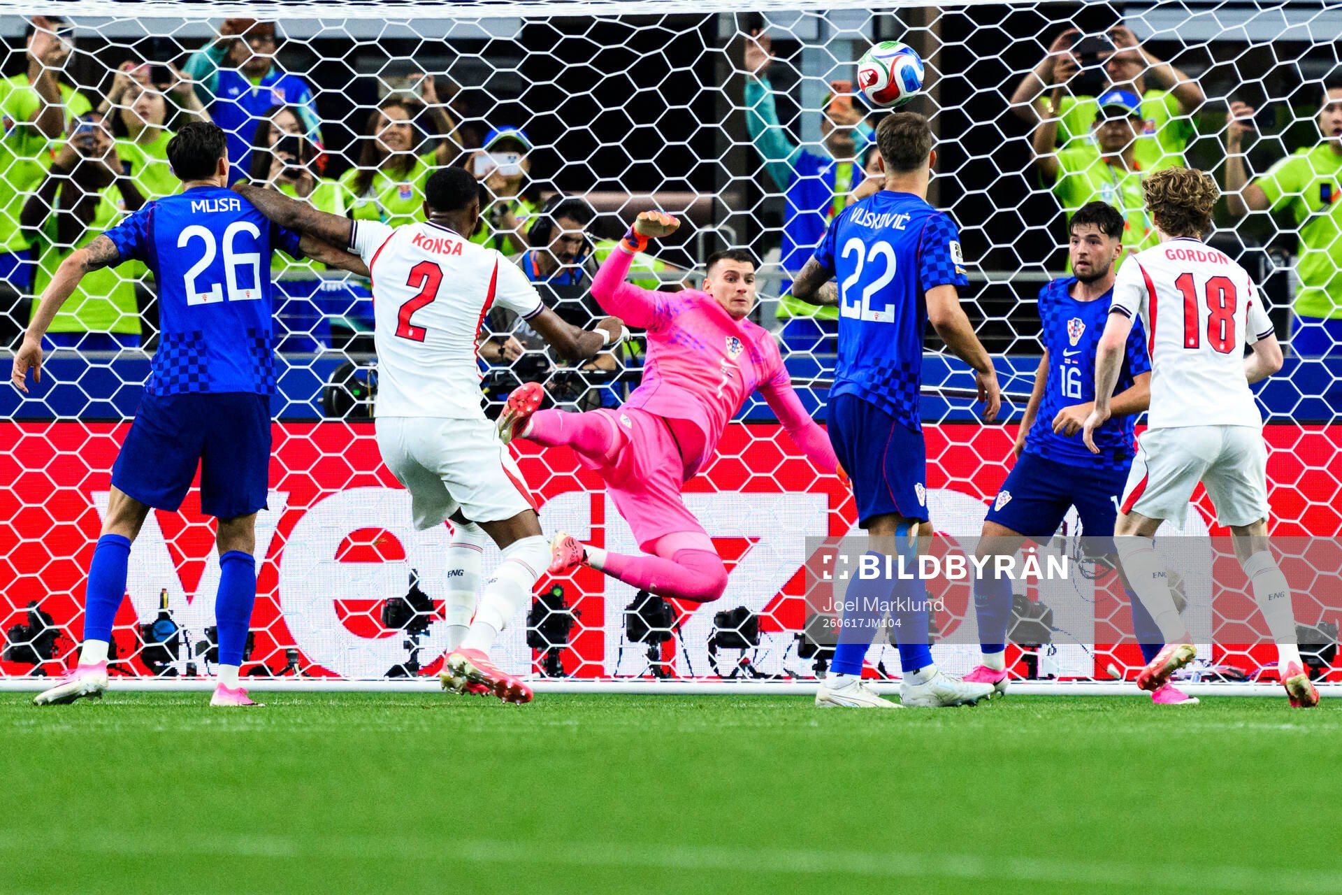 Petar Musa, goalkeeper Dominik Livakovic, Luka Vuskovic and
