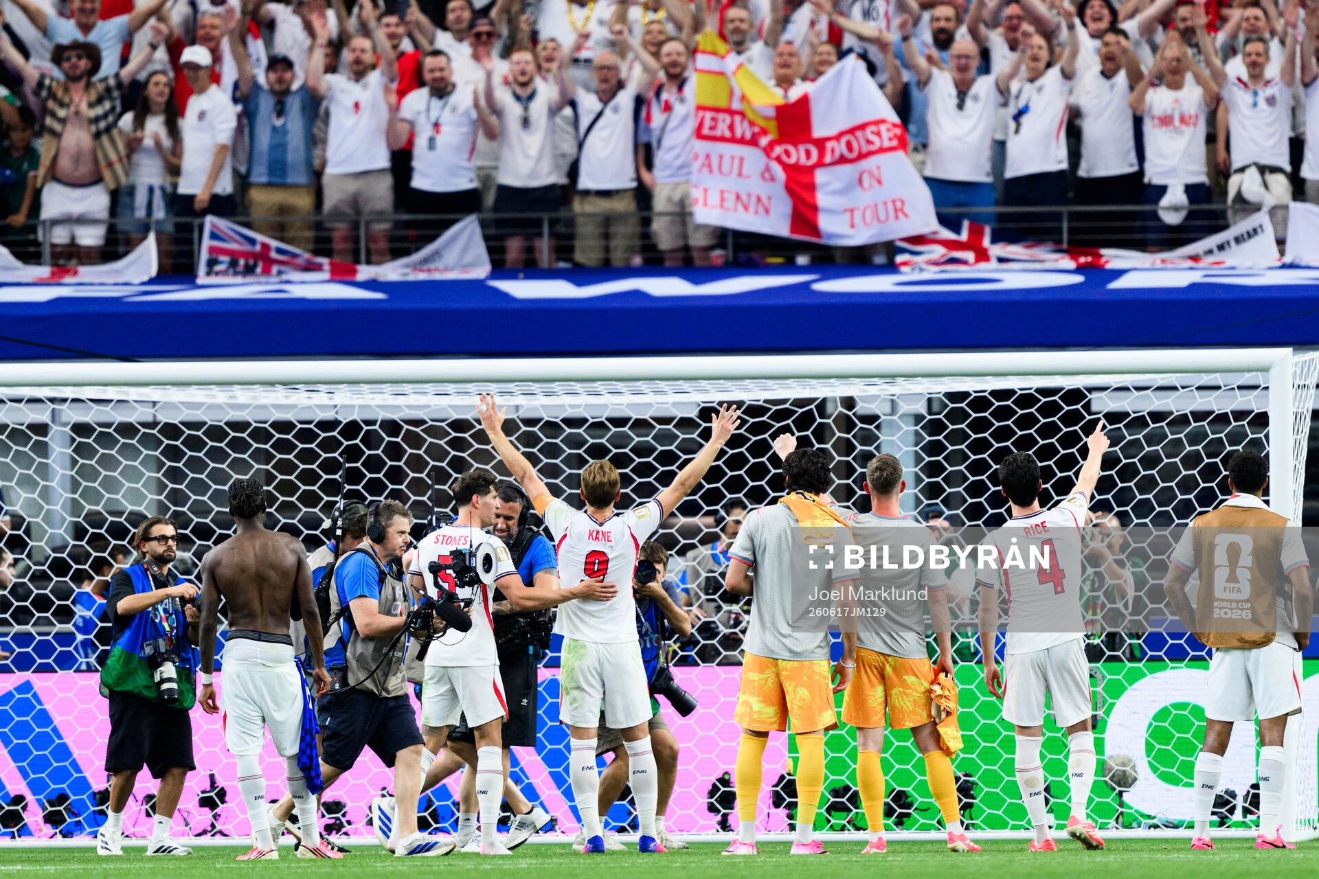 Harry Kane of England celebrates