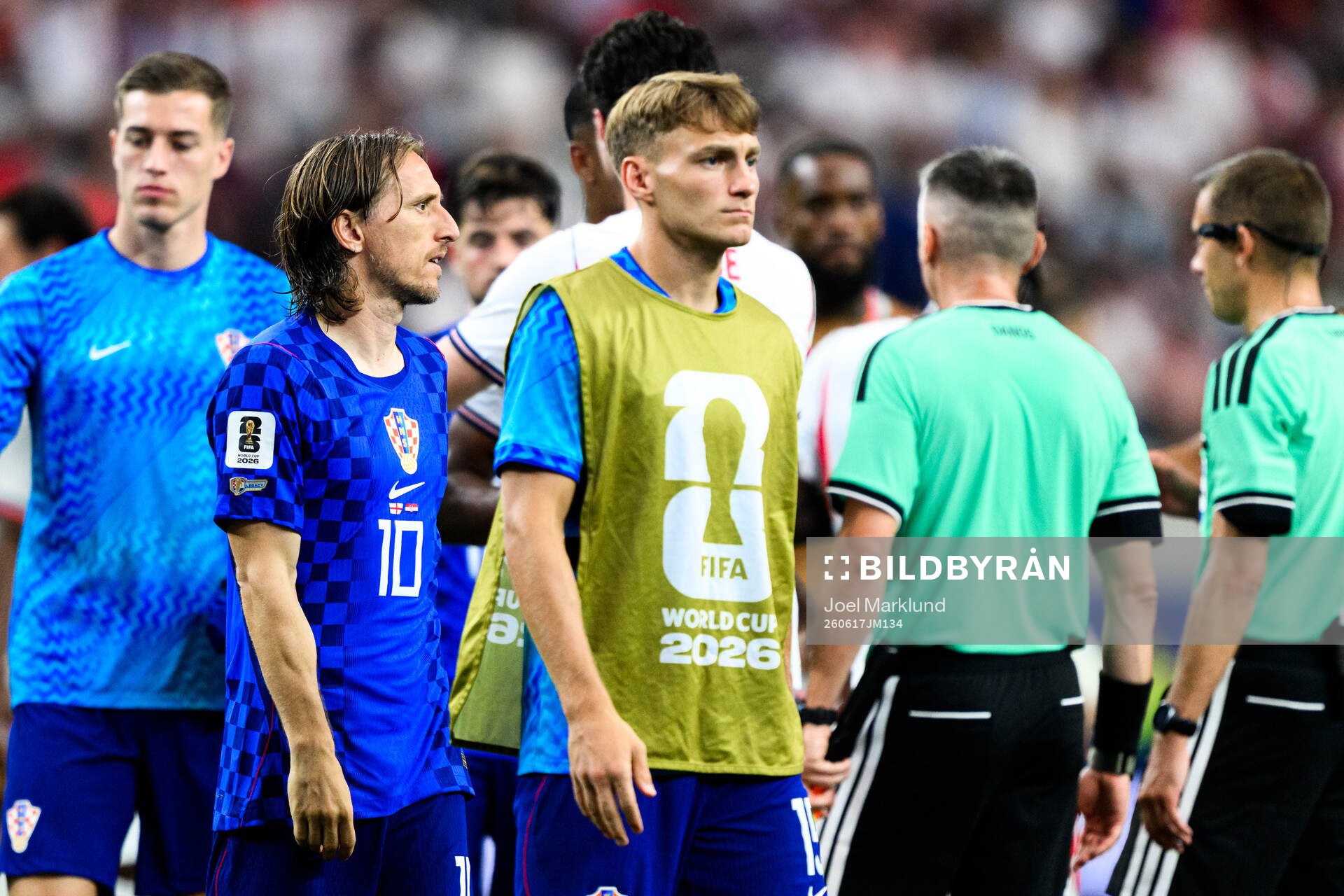 Luka Modric of Croatia looks dejected