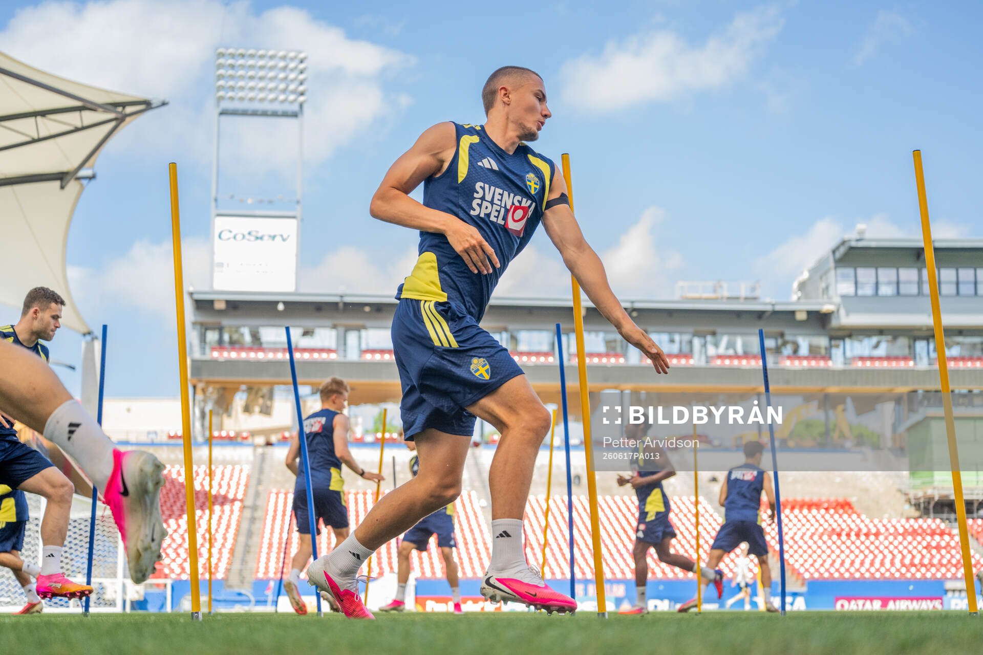 Gustaf Lagerbielke of the Swedish national football team at