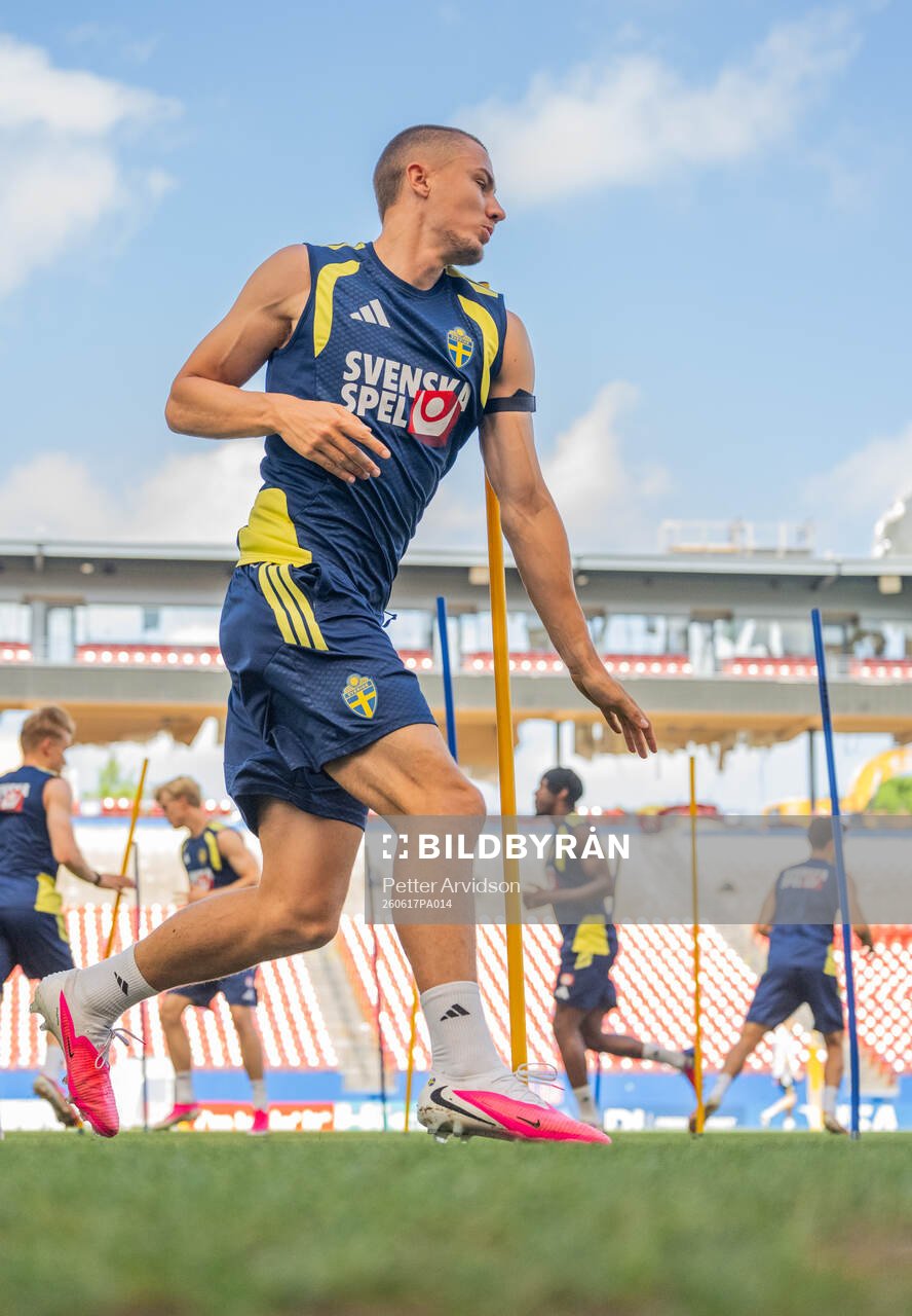 Gustaf Lagerbielke of the Swedish national football team at