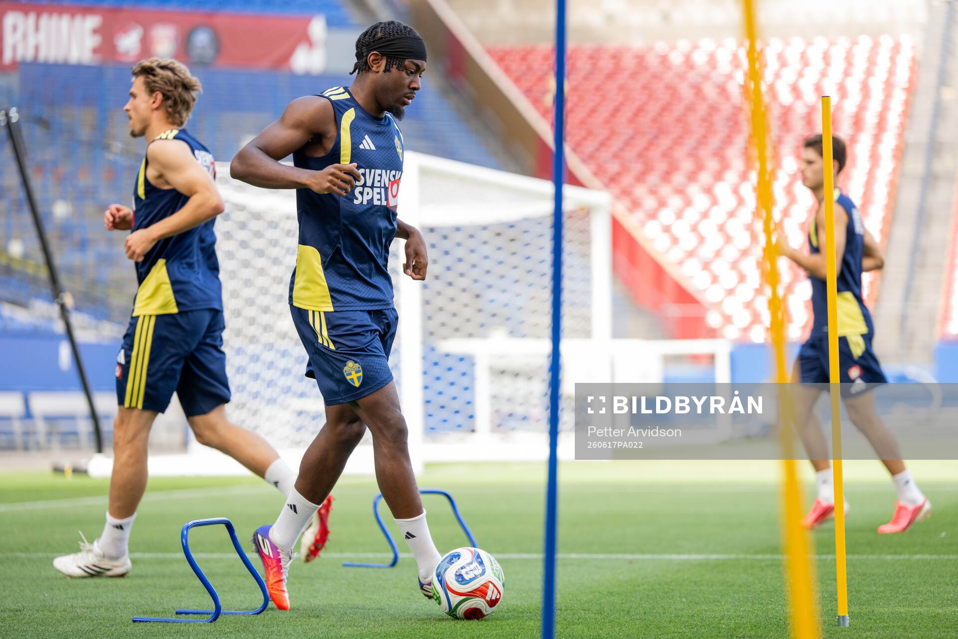 Anthony Elanga of the Swedish national football team at a