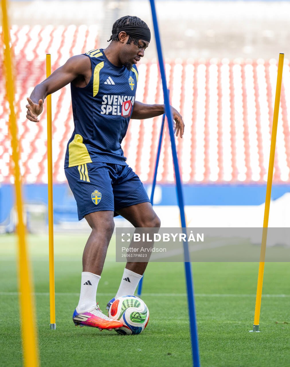 Anthony Elanga of the Swedish national football team at a