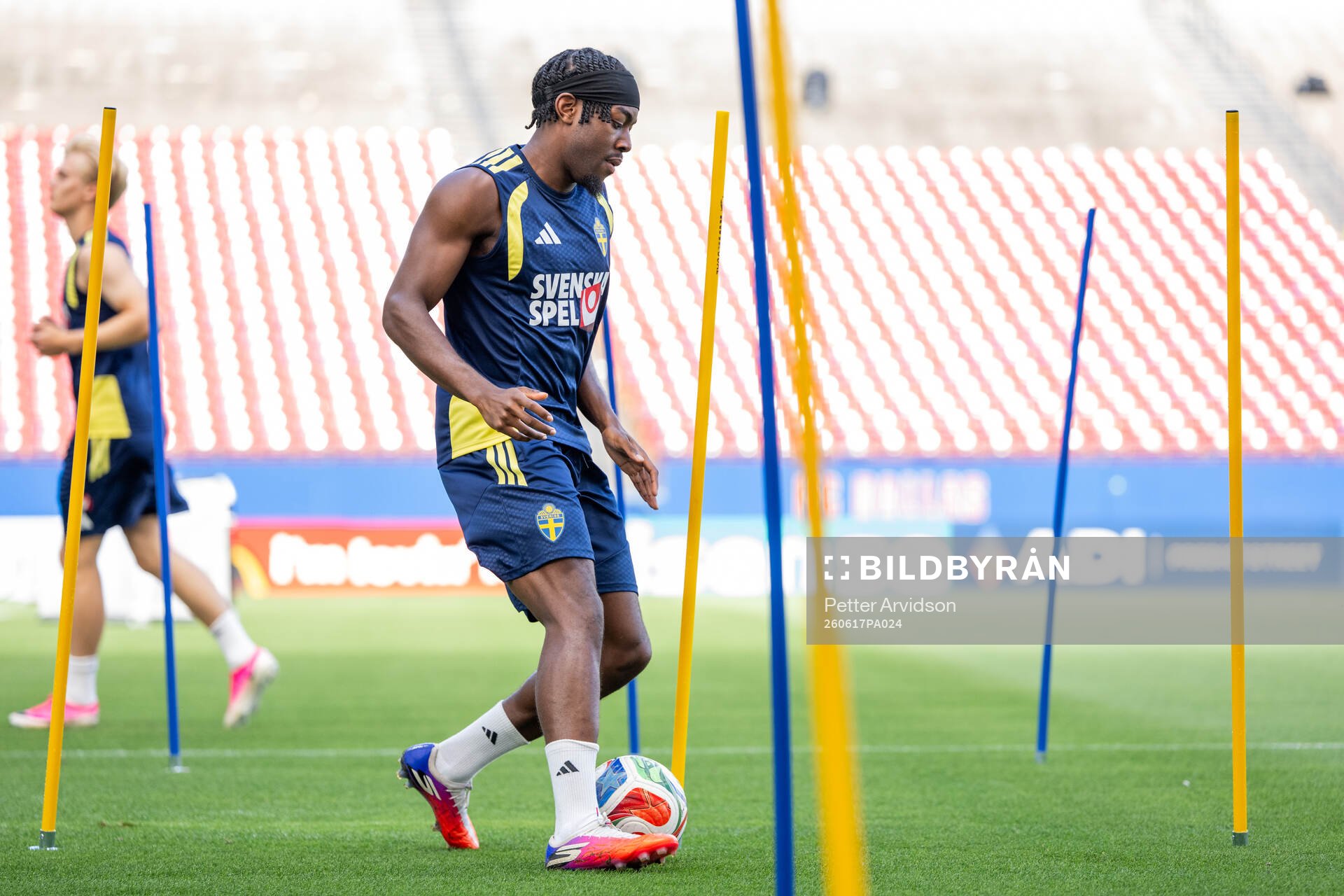 Anthony Elanga of the Swedish national football team at a
